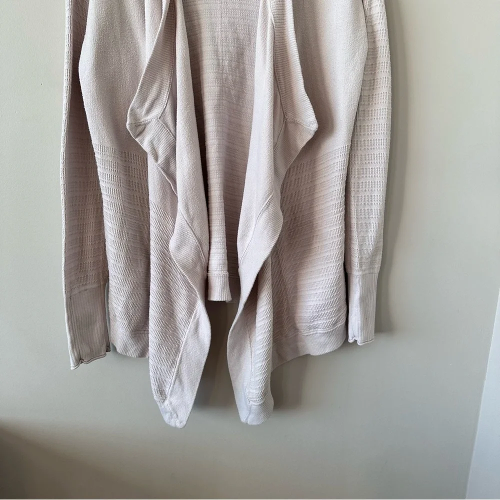 Lululemon-Open Cotton/Silk Waterfall Cardigan (Size:4) - Picture 8 of 11